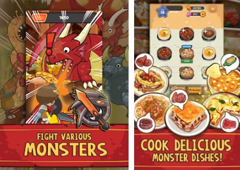 Gameplay screenshot from dungeon chef battle and cook monsters for Android