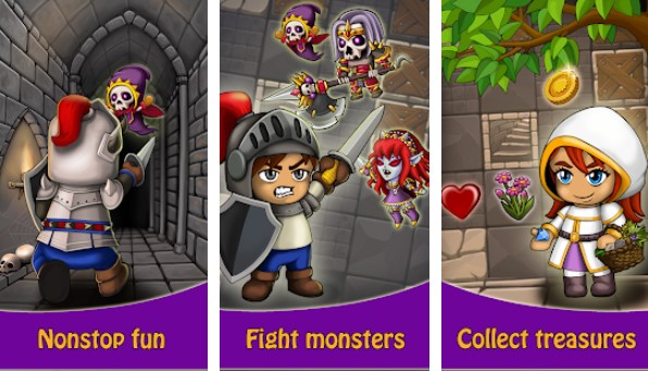 Gameplay screenshot from dungeon knights for Android