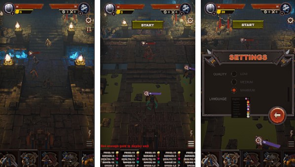 Gameplay screenshot from dungeon odyssey for Android