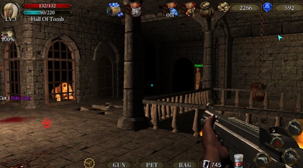 Gameplay screenshot from dungeon shooter v1 3 the forgotten temple for Android