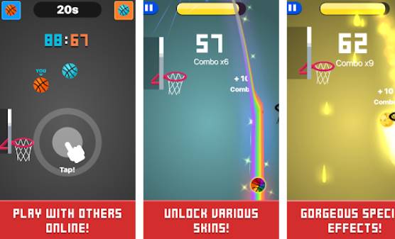 Gameplay screenshot from dunk hot for Android