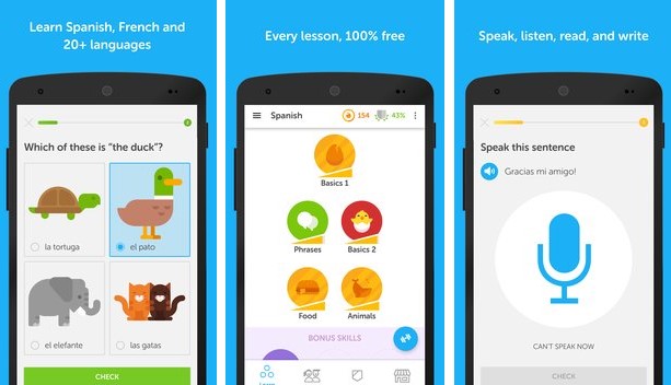 Gameplay screenshot from duolingo learn languages free for Android