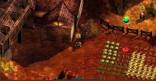 Gameplay screenshot from dwarven village dwarf fortress rpg for Android