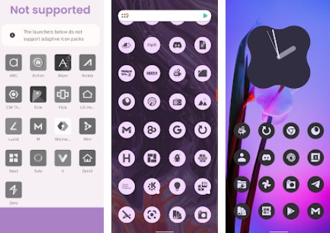 Gameplay screenshot from dynamic material you icon pack for Android