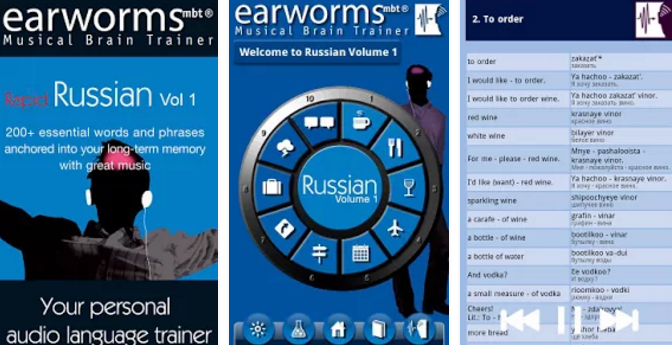 Gameplay screenshot from earworms rapid russian vol 1 for Android
