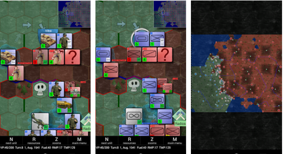 Gameplay screenshot from eastern front conflict series for Android