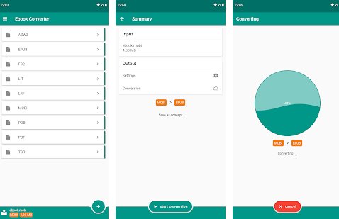 Gameplay screenshot from ebook converter for Android