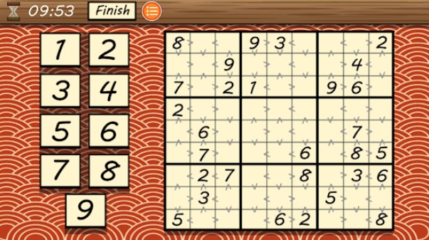 Gameplay screenshot from edoku for Android
