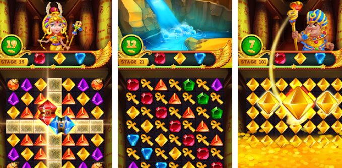 Gameplay screenshot from egypt pharaoh jewels for Android