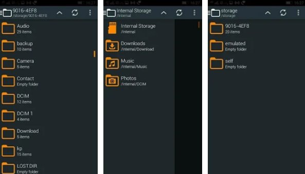Gameplay screenshot from ekstar file manager for Android