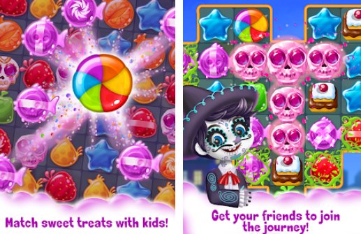 Gameplay screenshot from el caramelica me gusta match for Android