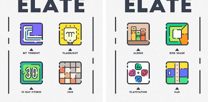 Gameplay screenshot from elate icon pack for Android