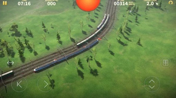Gameplay screenshot from electric trains pro for Android