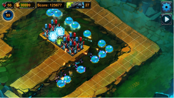 Gameplay screenshot from element td for Android