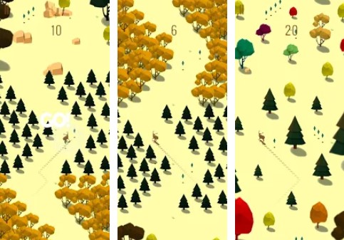 Gameplay screenshot from elixir deer running game for Android