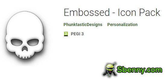 embossed icon pack