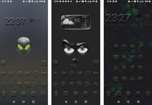 Gameplay screenshot from embossed icon pack for Android
