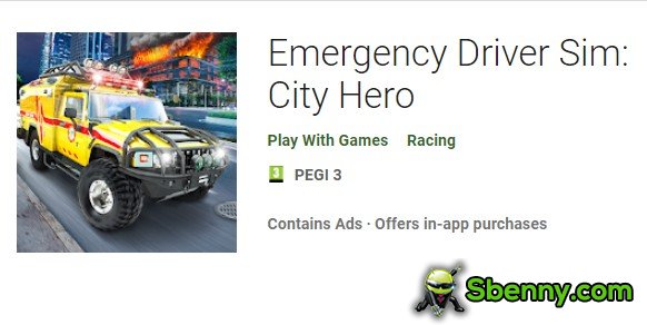 motorista de emergência sim city herói