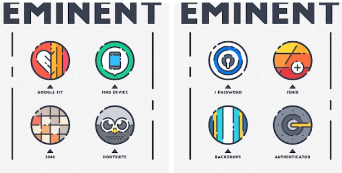 Gameplay screenshot from eminent icon pack for Android