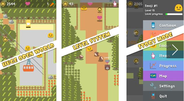 Gameplay screenshot from emoji quest rpg for Android