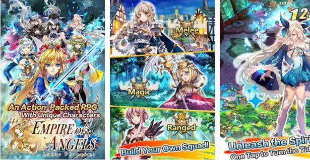 Gameplay screenshot from empire of angels lunar phantom for Android