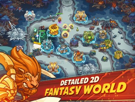 Gameplay screenshot from empire warriors premium tower defense games for Android