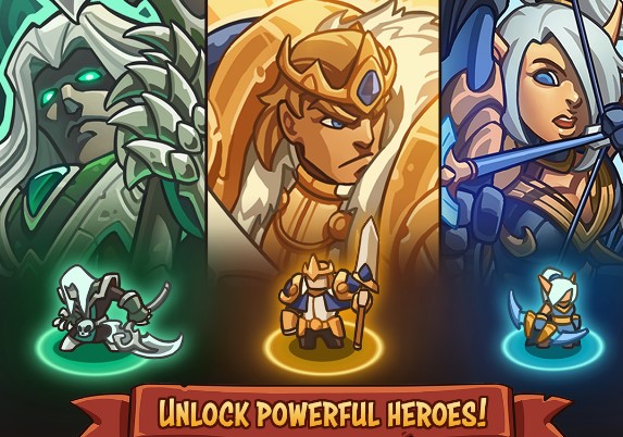 Gameplay screenshot from empire warriors td defense battle for Android