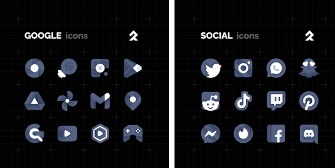 Gameplay screenshot from enix dark icon pack early access for Android