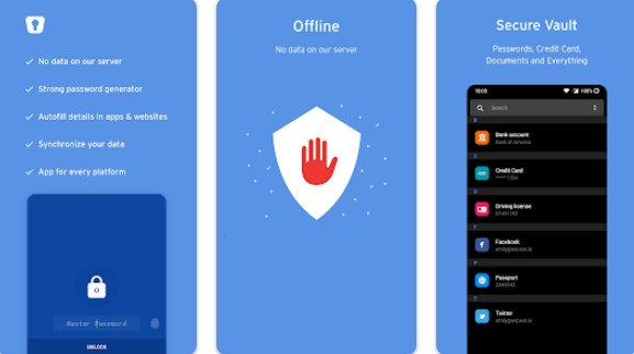 Gameplay screenshot from enpass password manager for Android