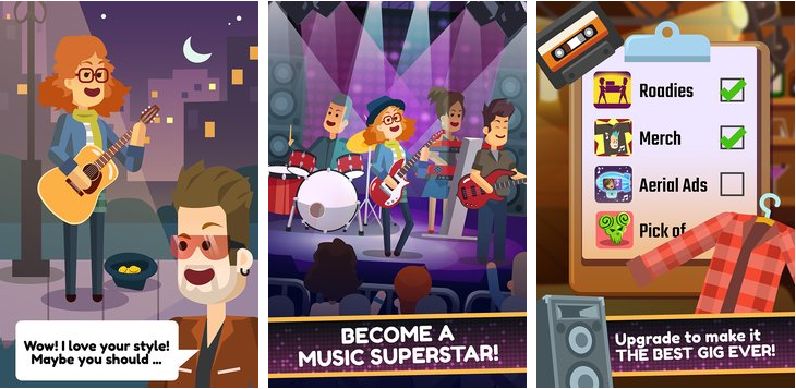 Gameplay screenshot from epic band clicker for Android