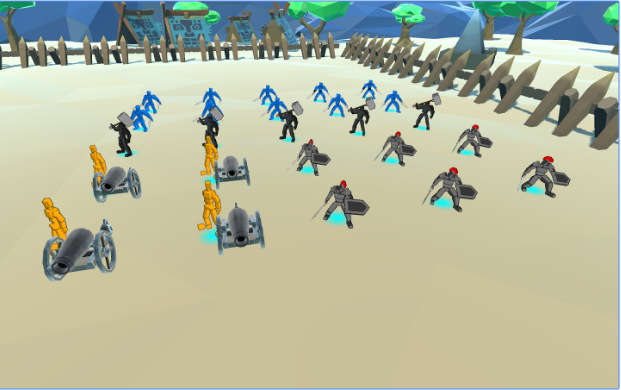 Gameplay screenshot from epic battle simulator for Android