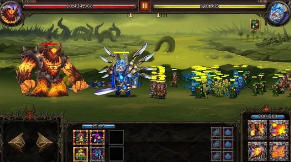 Gameplay screenshot from epic heroes war shadow lord stickman premium for Android