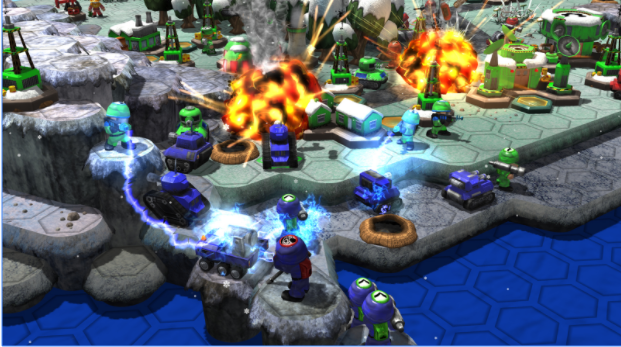 Gameplay screenshot from epic little war game for Android