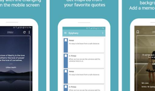 Gameplay screenshot from epiphany quotes lock screen for Android