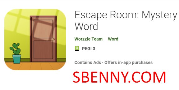 escape room mystery word