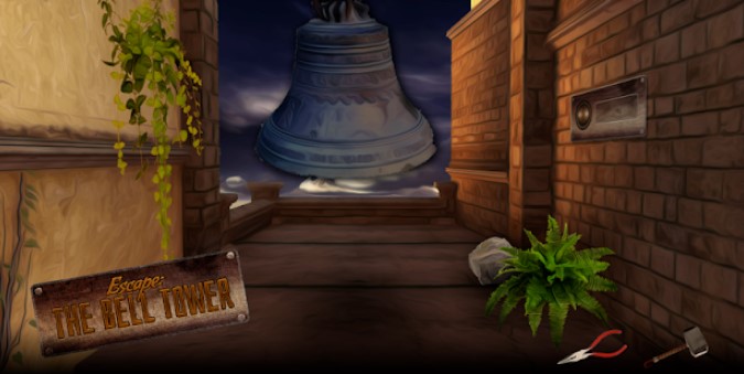Gameplay screenshot from escape the bell tower adventure puzzle for Android