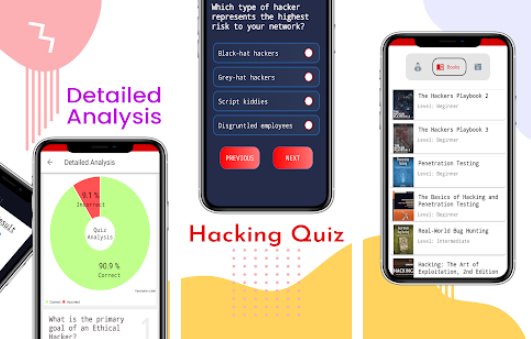 Gameplay screenshot from ethical hacking and quiz beginner to advance 2020 for Android