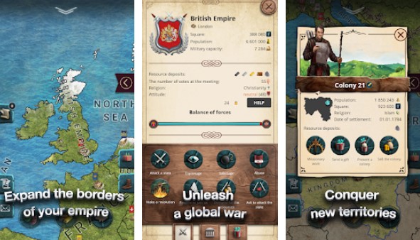 Gameplay screenshot from europe 1784 military strategy for Android