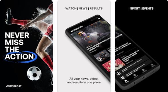 Gameplay screenshot from eurosport news and results for Android