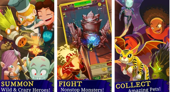 Gameplay screenshot from everclicker endless rpg for Android