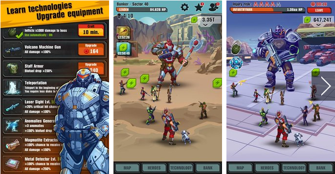Gameplay screenshot from evolution heroes of utopia for Android