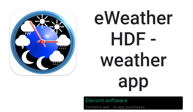 aplicación meteorológica eweather hdf