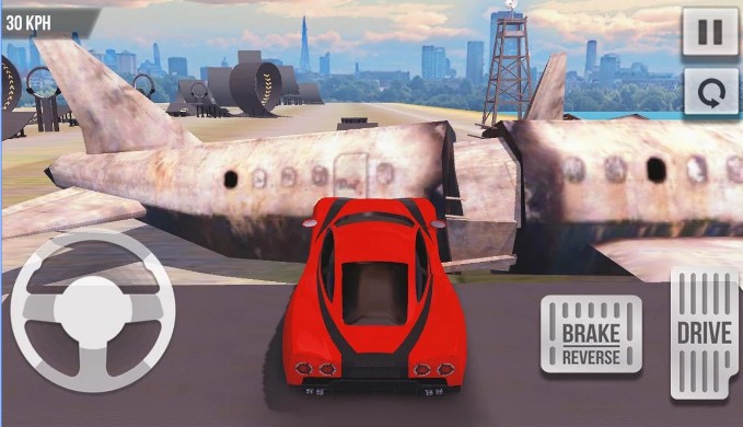 Gameplay screenshot from extreme car driving stunts for Android