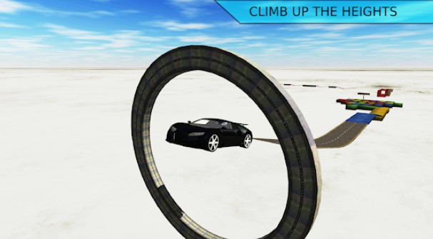 Gameplay screenshot from extreme car stunts 3d ramp driving games 2021 for Android