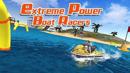 extreme Power-Boot Rennfahrer