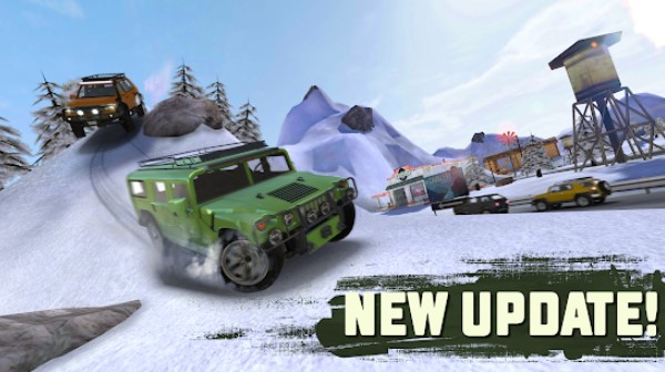 Gameplay screenshot from extreme suv driving simulator for Android