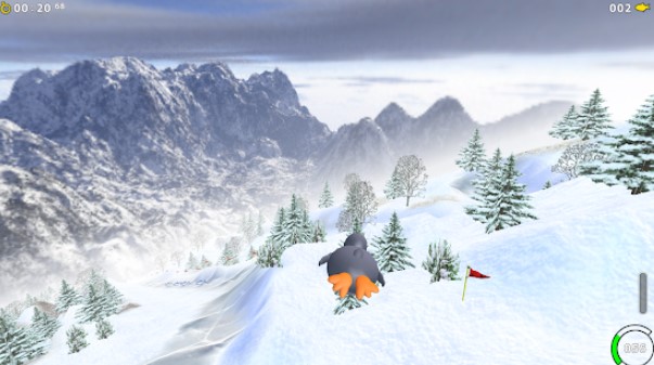 Gameplay screenshot from extreme tux racer for Android