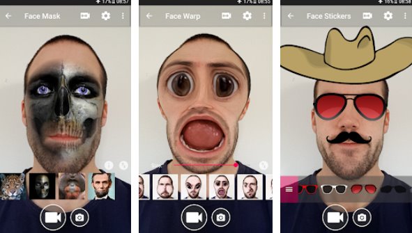Gameplay screenshot from face changer video for Android