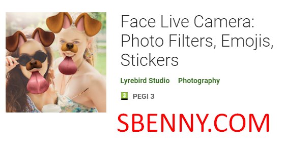 face live camera photo filters emojis stickers