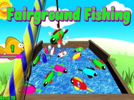 Gameplay screenshot from fairground fishing pro for Android